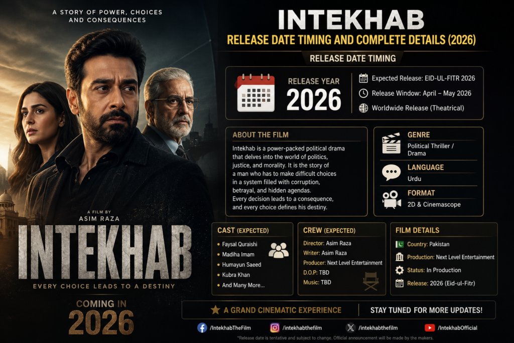 Intekhab Release Date Timing